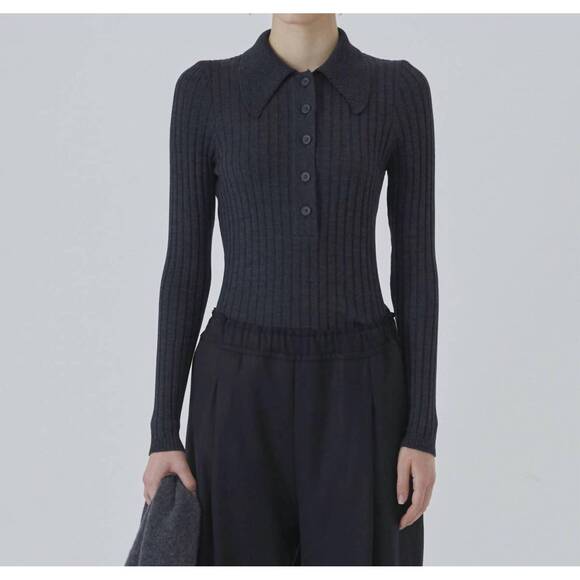 NEW DIARTE dome sweater in charcoal